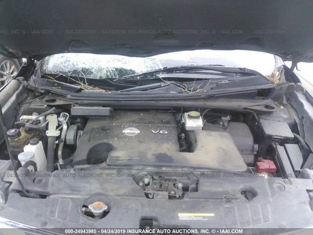 5N1AR2MN5DC665648 - 2013 NISSAN PATHFINDER S/SV/SL/PLATINUM BLUE photo 10