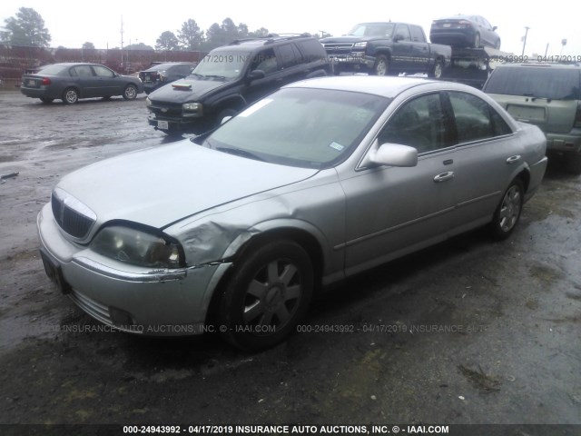 1LNHM86S84Y646615 - 2004 LINCOLN LS SILVER photo 2