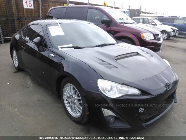 JF1ZNAA13D2713836 - 2013 TOYOTA SCION FR-S BLACK photo 1