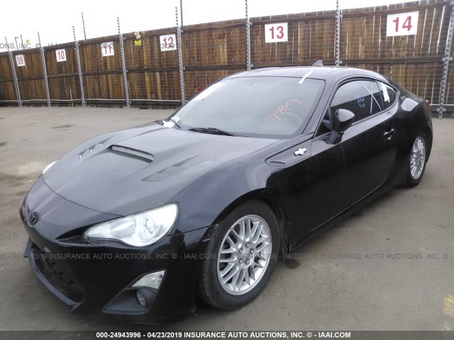 JF1ZNAA13D2713836 - 2013 TOYOTA SCION FR-S BLACK photo 2