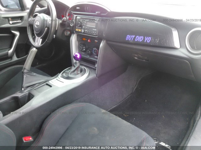 JF1ZNAA13D2713836 - 2013 TOYOTA SCION FR-S BLACK photo 5