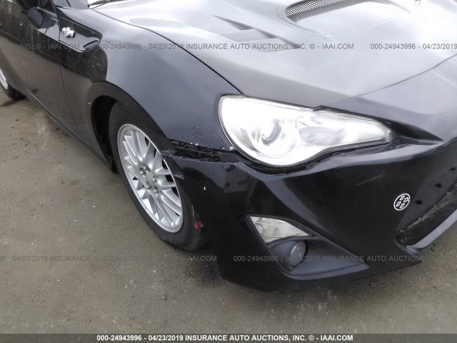 JF1ZNAA13D2713836 - 2013 TOYOTA SCION FR-S BLACK photo 6