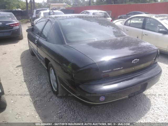 2G1WW12M2W9134045 - 1998 CHEVROLET MONTE CARLO LS შავი ფოტო 3