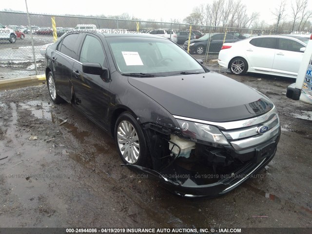 3FADP0L31AR367936 - 2010 FORD FUSION HYBRID BLACK photo 1