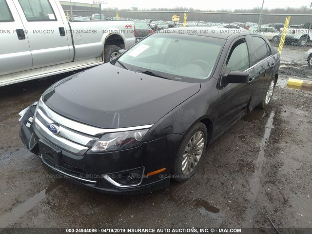 3FADP0L31AR367936 - 2010 FORD FUSION HYBRID BLACK photo 2