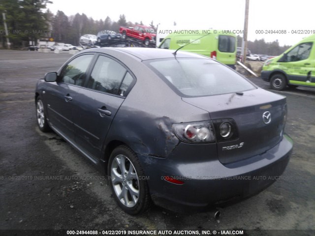 JM1BK323271634409 - 2007 MAZDA 3 S GRAY photo 3