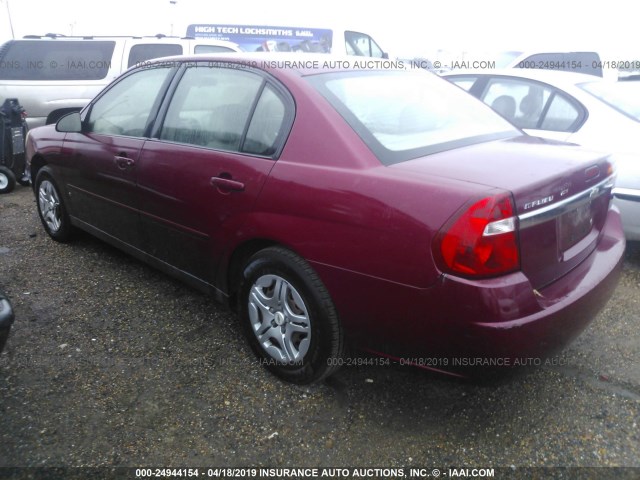 1G1ZS58F97F198861 - 2007 CHEVROLET MALIBU LS MAROON photo 3