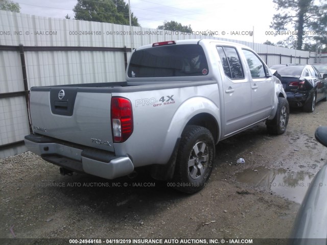 1N6AD0EV1CC421531 - 2012 NISSAN FRONTIER S/SV/SL/PRO-4X SILVER photo 4