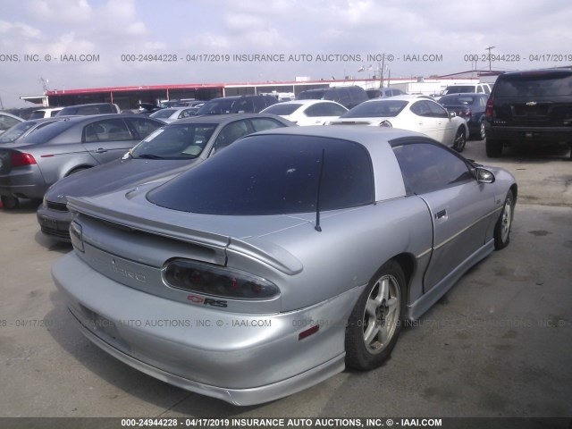 2G1FP22K2V2144311 - 1997 CHEVROLET CAMARO RS SILVER photo 4