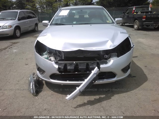 3FADP0L37CR243737 - 2012 FORD FUSION HYBRID SILVER photo 6