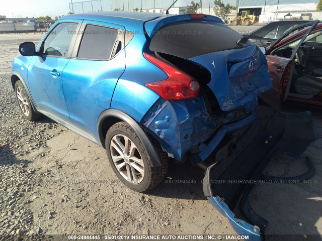 JN8AF5MV7CT111707 - 2012 NISSAN JUKE S/SV/SL BLUE photo 3