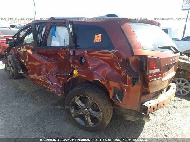 3C4PDCGG4ET287702 - 2014 DODGE JOURNEY CROSSROAD ORANGE photo 3