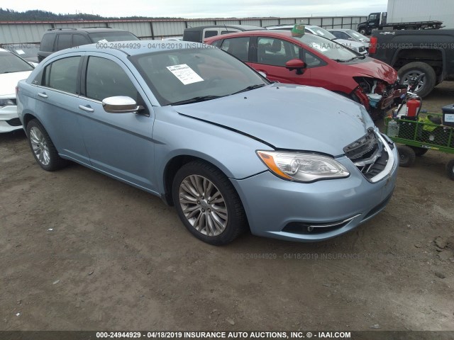 1C3CCBCB0CN183943 - 2012 CHRYSLER 200 LIMITED Light Blue photo 1