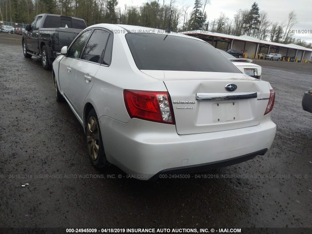 JF1GE6A64AH504565 - 2010 SUBARU IMPREZA 2.5I WHITE photo 3