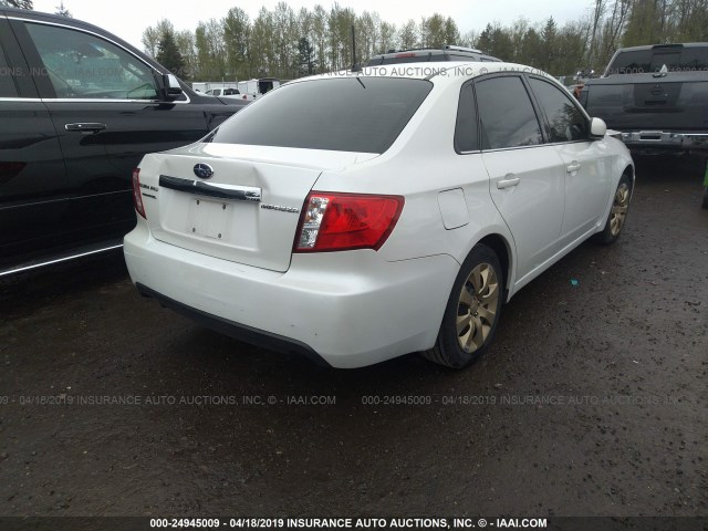 JF1GE6A64AH504565 - 2010 SUBARU IMPREZA 2.5I WHITE photo 4