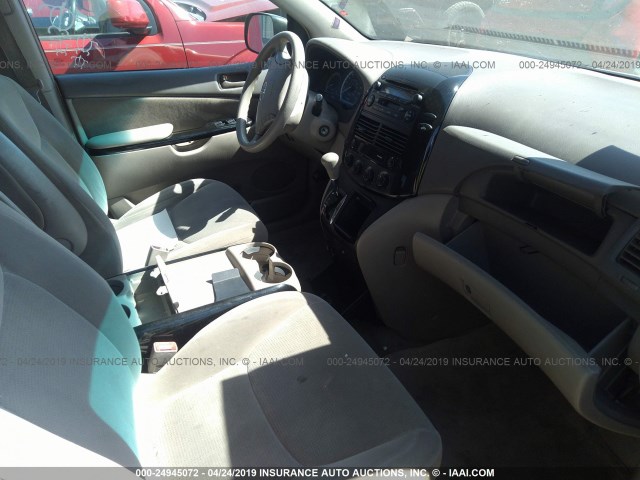 5TDZA23C84S053490 - 2004 TOYOTA SIENNA CE/LE TAN photo 5