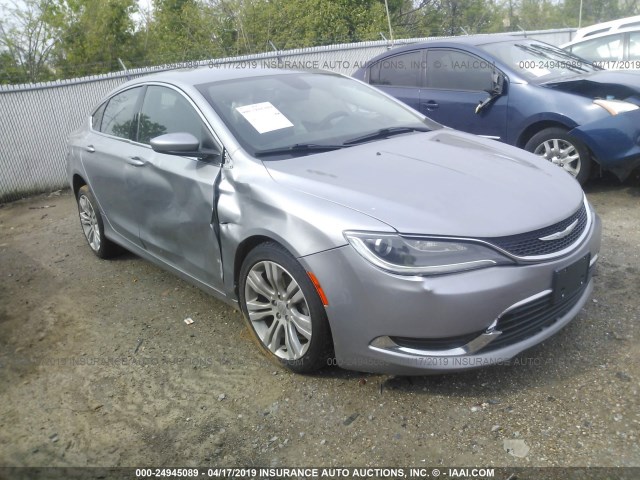 1C3CCCAB8FN533509 - 2015 CHRYSLER 200 LIMITED SILVER photo 1