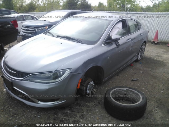 1C3CCCAB8FN533509 - 2015 CHRYSLER 200 LIMITED SILVER photo 2