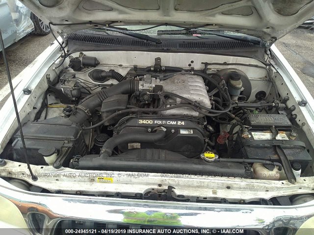 5TEGN92N14Z334699 - 2004 TOYOTA TACOMA DOUBLE CAB PRERUNNER WHITE photo 10
