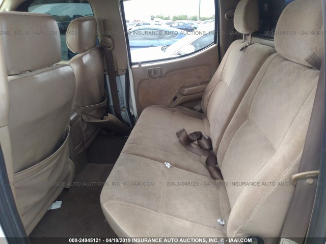 5TEGN92N14Z334699 - 2004 TOYOTA TACOMA DOUBLE CAB PRERUNNER WHITE photo 8