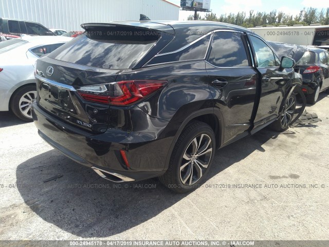 2T2ZZMCAXHC054217 - 2017 LEXUS RX 350/BASE/F SPORT BLACK photo 4