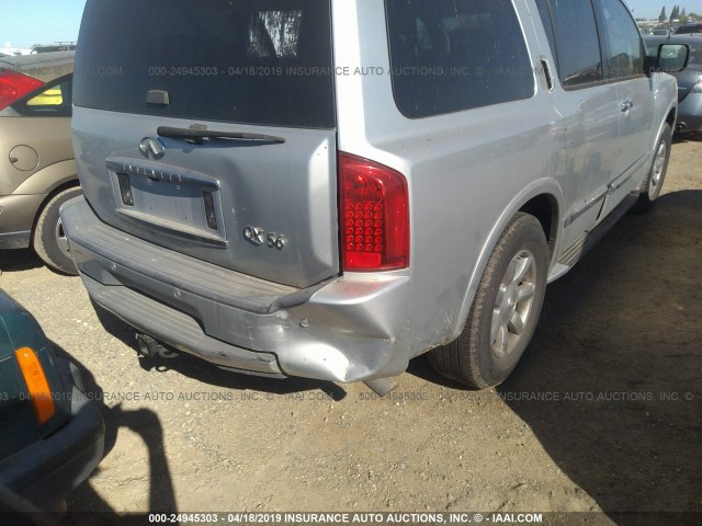 5N3AA08CX5N803802 - 2005 INFINITI QX56 SILVER photo 6