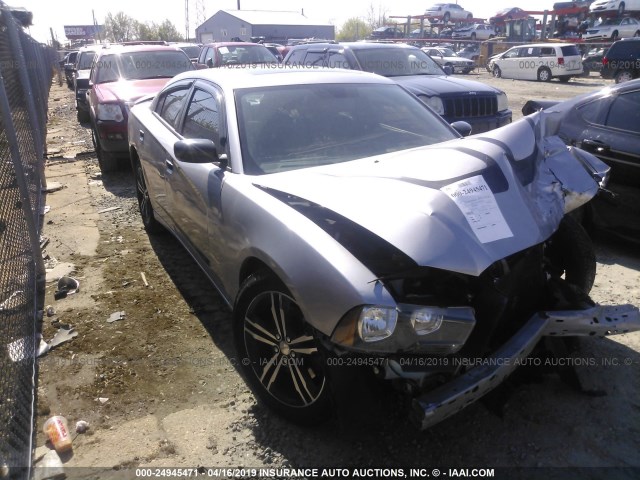 2C3CDXJG1EH124081 - 2014 DODGE CHARGER SXT SILVER photo 1