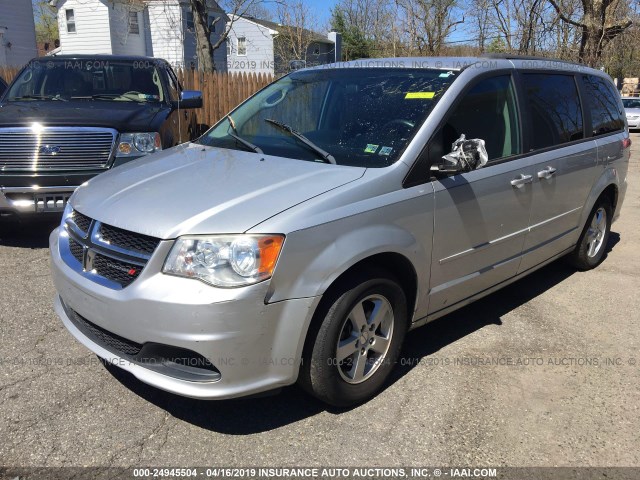 2C4RDGCG3CR310716 - 2012 DODGE GRAND CARAVAN  SILVER photo 2