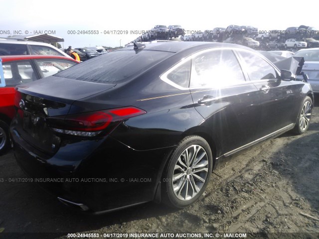 KMHGN4JE1GU130742 - 2016 HYUNDAI GENESIS 3.8L BLACK photo 4