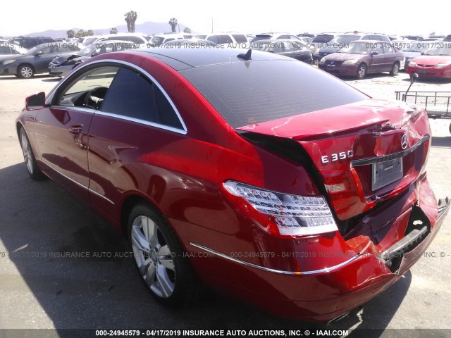 WDDKJ5KB5CF177927 - 2012 MERCEDES-BENZ E 350 RED photo 3