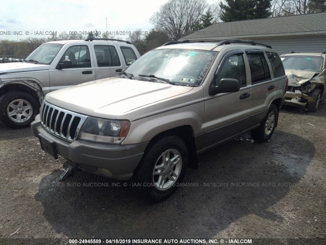 1J4GW48S44C317949 - 2004 JEEP GRAND CHEROKEE LAREDO/COLUMBIA/FREEDOM SILVER photo 2