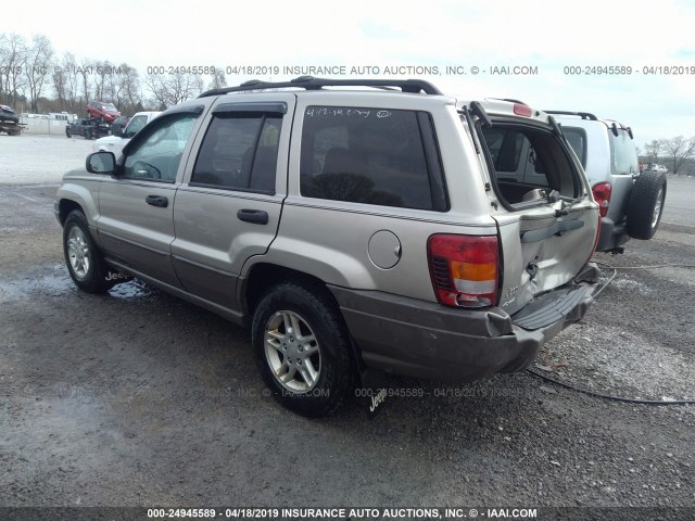 1J4GW48S44C317949 - 2004 JEEP GRAND CHEROKEE LAREDO/COLUMBIA/FREEDOM SILVER photo 3