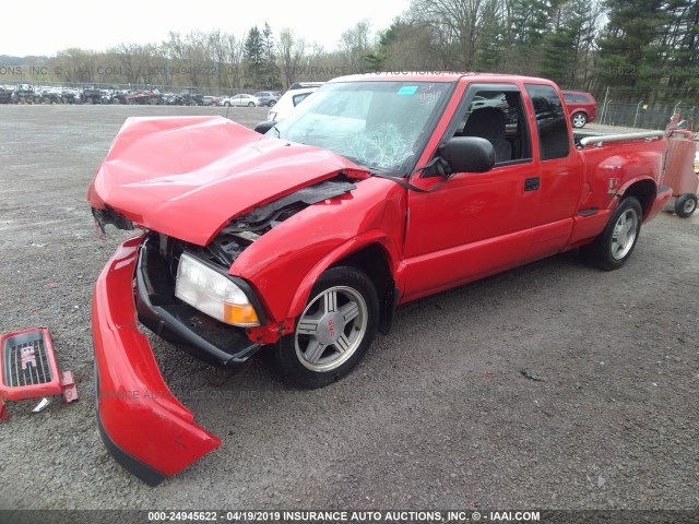 1GTCS1954Y8261771 - 2000 GMC SONOMA RED photo 2