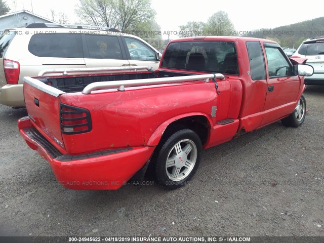 1GTCS1954Y8261771 - 2000 GMC SONOMA RED photo 4