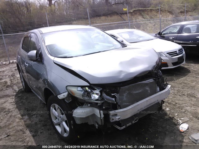 JN8AZ18U79W002205 - 2009 NISSAN MURANO S/SL SILVER photo 1