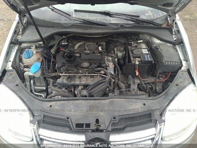 3VWRJ71K28M174865 - 2008 VOLKSWAGEN JETTA WOLFSBURG 银色 照片 10