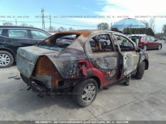 KL1TD56E89B358067 - 2009 CHEVROLET AVEO LS/LT RED photo 4