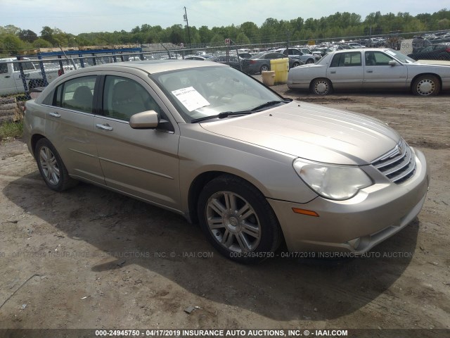 1C3LC66M08N104928 - 2008 CHRYSLER SEBRING LIMITED TAN photo 1