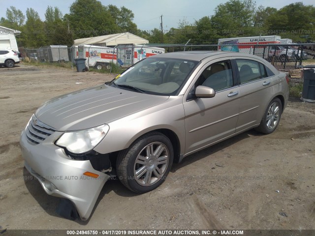 1C3LC66M08N104928 - 2008 CHRYSLER SEBRING LIMITED TAN photo 2