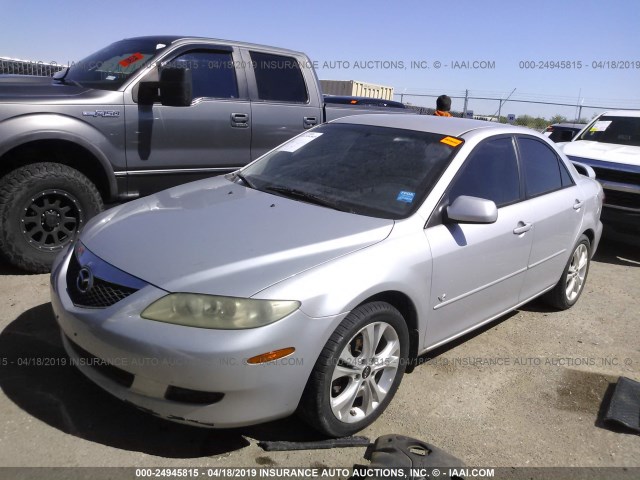 1YVFP80D245N77199 - 2004 MAZDA 6 S SILVER photo 2