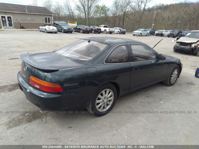 JT8UZ30C3P0028855 - 1993 LEXUS SC 400 GREEN photo 4