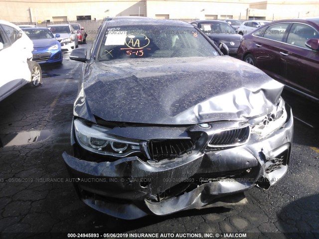 WBA3R1C53FK193271 - 2015 BMW 435 I GRAY photo 6