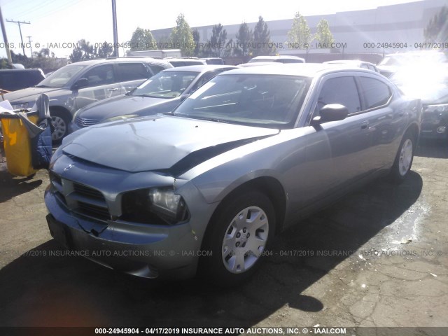 2B3KA43R47H842855 - 2007 DODGE CHARGER SE/SXT SILVER photo 2