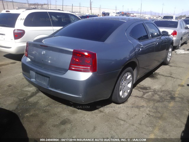 2B3KA43R47H842855 - 2007 DODGE CHARGER SE/SXT SILVER photo 4