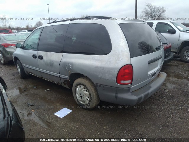 2B4GP2435YR532014 - 2000 DODGE GRAND CARAVAN  SILVER photo 3