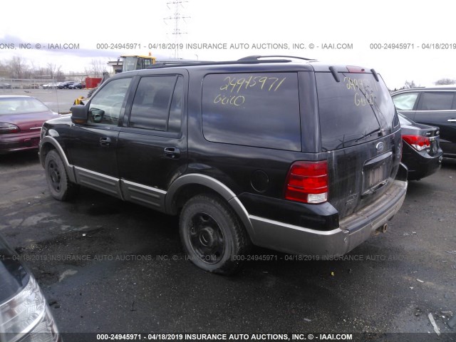 1FMFU18L63LB72342 - 2003 FORD EXPEDITION EDDIE BAUER BLACK photo 3