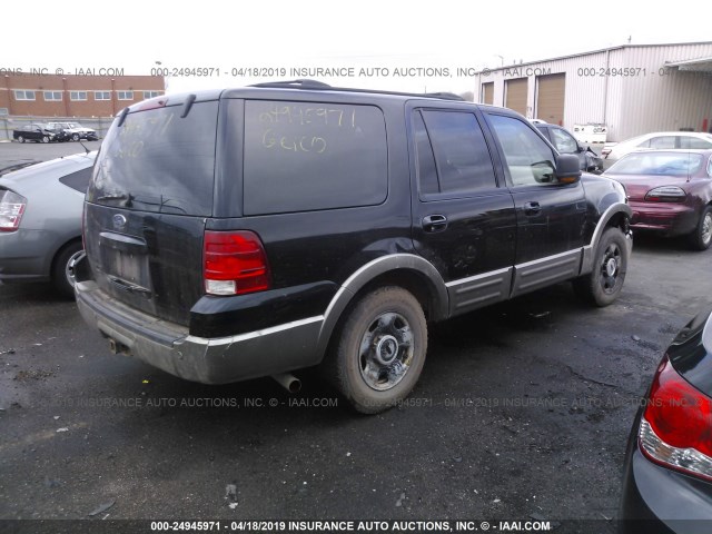 1FMFU18L63LB72342 - 2003 FORD EXPEDITION EDDIE BAUER BLACK photo 4