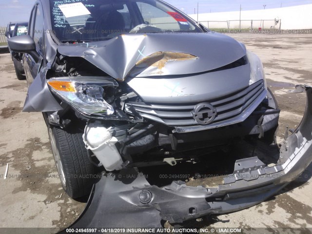 3N1CE2CP9FL370039 - 2015 NISSAN VERSA NOTE S/S PLUS/SV/SL/SR SILVER photo 6