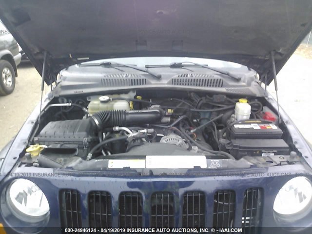 1J4GL38K16W187777 - 2006 JEEP LIBERTY RENEGADE Dark Blue photo 10