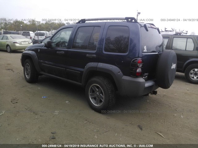 1J4GL38K16W187777 - 2006 JEEP LIBERTY RENEGADE Dark Blue photo 3
